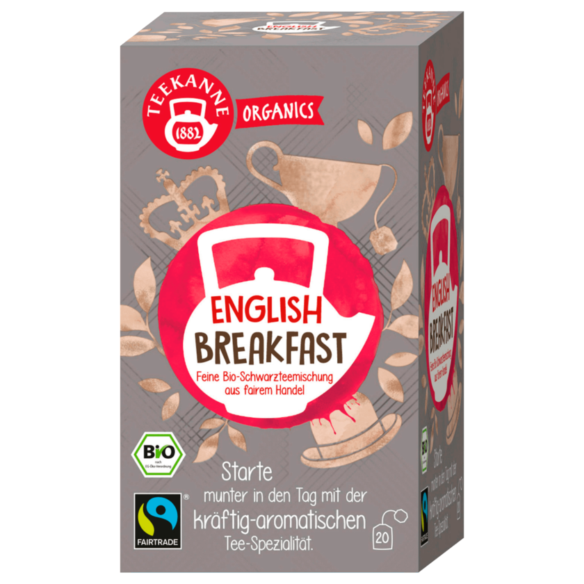 Teekanne Organics Bio English Breakfast 35g, 20 Beutel